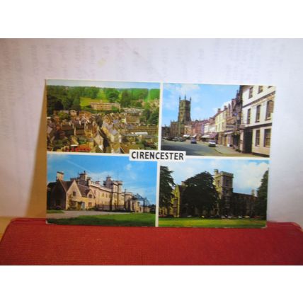multiview, CIRENCESTER, GLOUCESTERSHIRE unused postcard =