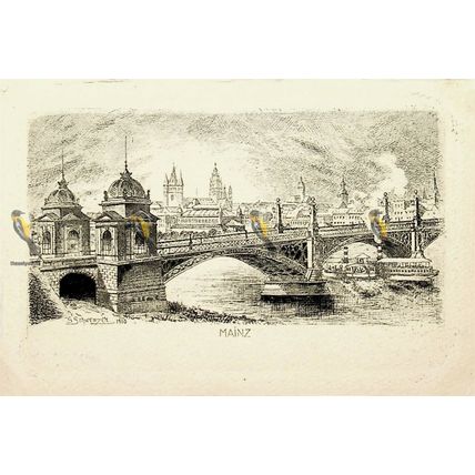 Mainz, Germany, Schwenzer Postcard, 1900