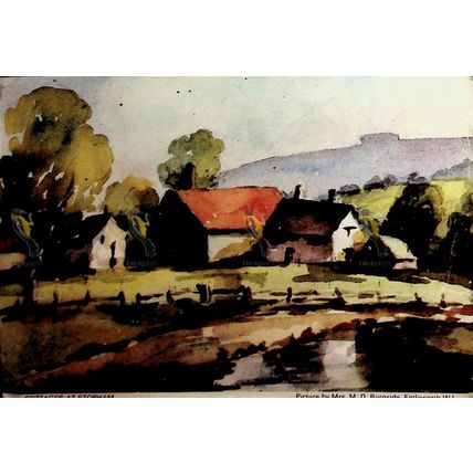 Cottages At Stopham, Sussex, Large Judges Art (Burnside) Postcard