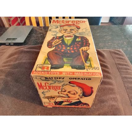 Old Battery Operated McGregor W/Box Not Working Great Condition Sold As Is