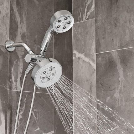 Neo Anystream VSR-233010 6-Spray Polished Chrome Dual Shower Head 2.5-GPM (9.5 L