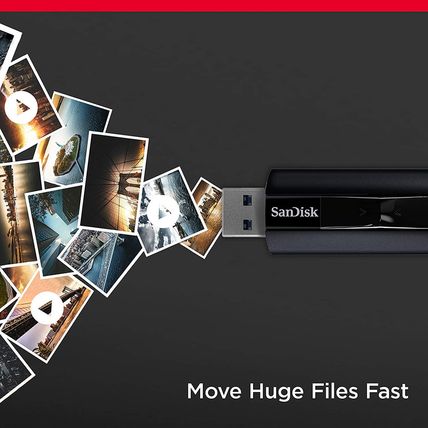 Sandisk 1TB Extreme PRO USB 3.2 Solid State Flash Drive - up to 420Mb/S, Durable