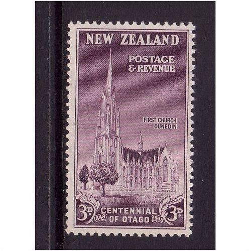 NEW ZEALAND 1948 SG 694 3d FIRST CHURCH DUNEDIN U/M MINT #2