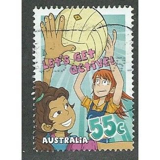 AUS 2009 55c 'LETS GET ACTIVE' FINE USED (EBID34-903)