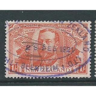 new zealand stamps sg458 victory 1/- fiscal e used