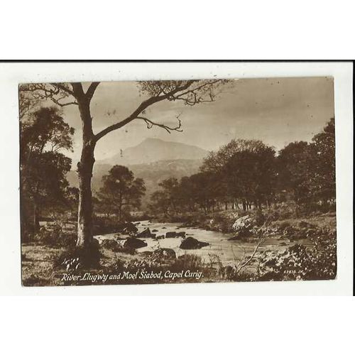 Wales CAPEL CURIG River Llugwy Postcard by Valentine (69636)