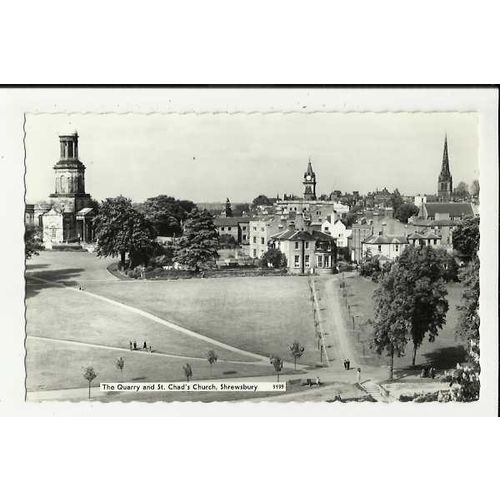 Shropshire SHREWSBURY Quarry & Church Postcard by St Albans (9199)