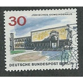 BERLIN -1965 30pf 'NEW BERLIN - JEWISH COMMUNITY CENTRE' FINE USED (EBID49-594)