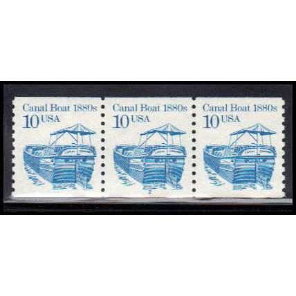 2257b 10c Canal Boat Fine MNH SG PNC 1/3 PA2784