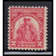 657 2c General John Sullivan Just Clears MNH O1587