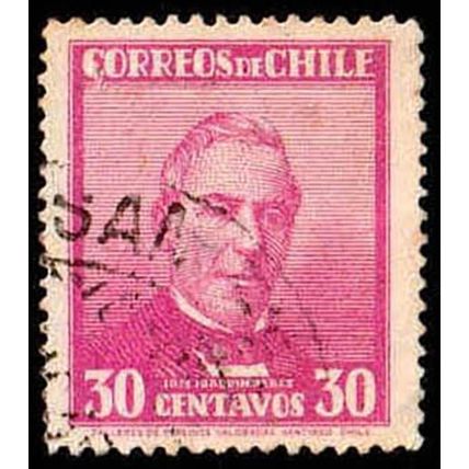 Chile 1934 Personalities 30c Used Stamp President Jose Joaquin Perez