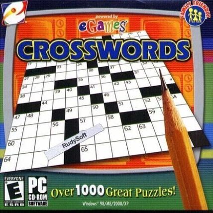 eGames Crosswords (PC-CD, 2004) for Windows 98/ME/2K/XP - New CD in SLEEVE