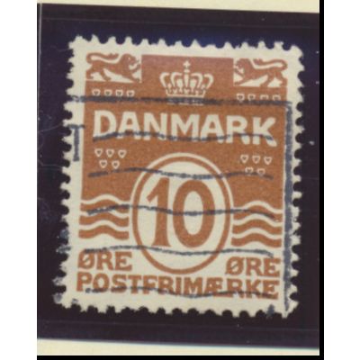 Denmark Stamp Scott #95, Used