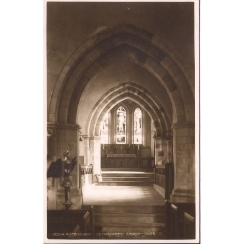 Vintage GB postcard - Rottingdean Church, St. Mary's, Brighton, Sussex