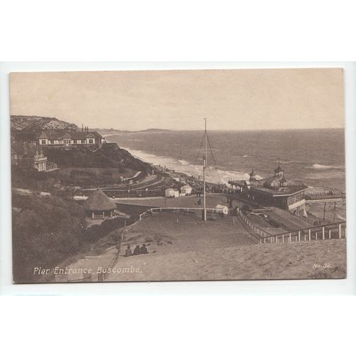 Pier Entrance Boscombe Postcard Dorset 45207