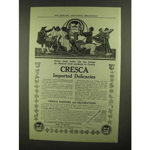 1909 Cresca Imported Delicacies Ad - Every Land