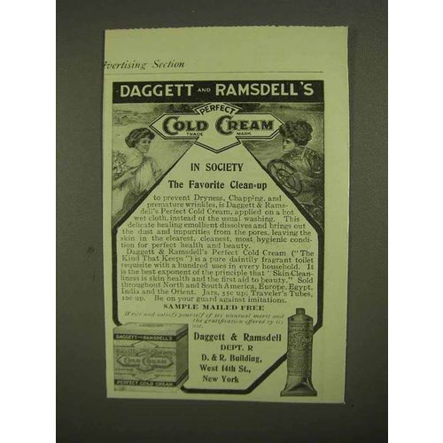 1909 Daggett & Ramsdell's Perfect Cold Cream Ad