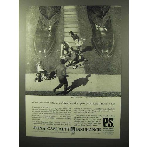 1964 Aetna Casualty Insurance Ad
