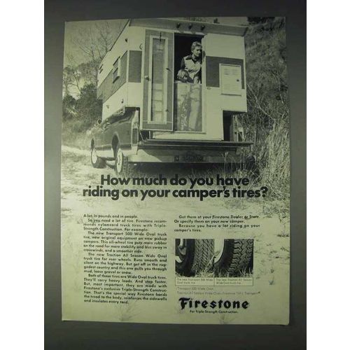 1970 Firestone Transport 500 Wide Oval Truck Tires Ad
