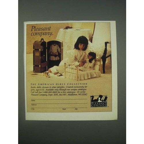 1989 Pleasant Company American Girls Dolls Ad - Pleasant Company