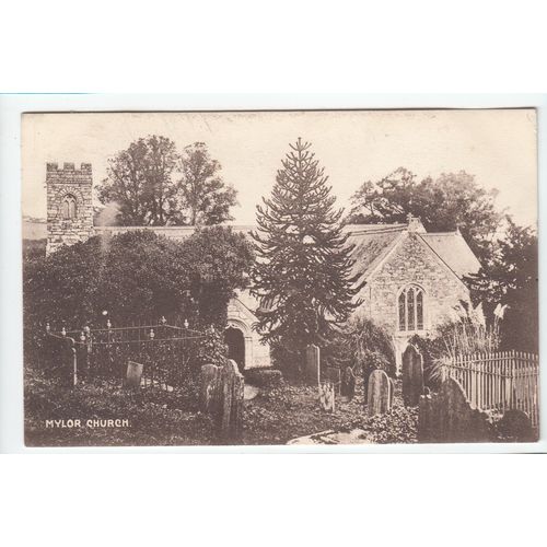 Mylor Church Cornwall Postcard 1916 The Meeksown Series 96