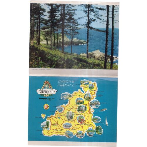 GUERNSEY vintage unposted Lettercard by Jarrold.. c.1960's 6 photos /