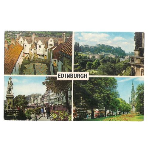 EDINBURGH, Scotland used vintage postcard multiview 1971 postmark /