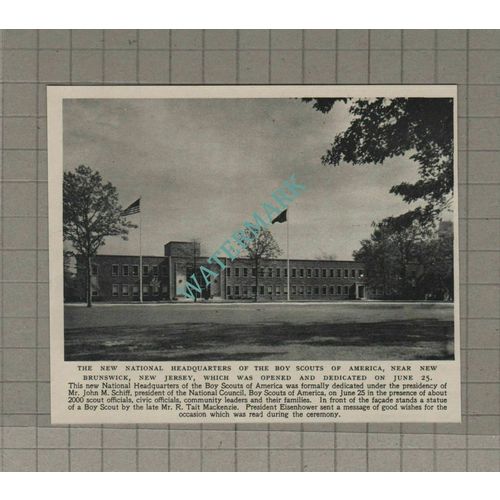 C3217) New Brunswick Headquarters Boy Scouts of America John Schiff - 1955 Clip