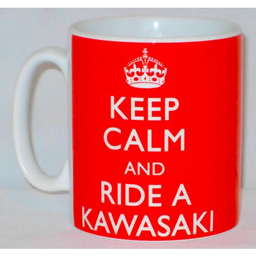 Keep Calm & Ride A Kawasaki Mug Can Personalise Great Biker Racer Motorbike Gift