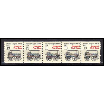 2258 13c Police Wagon Fine MNH Dry Gum PNC 1/5 X3098