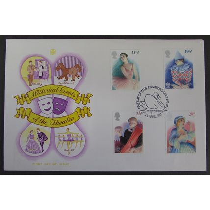STUART- BRITISH THEATRE FIRST DAY COVER 1982