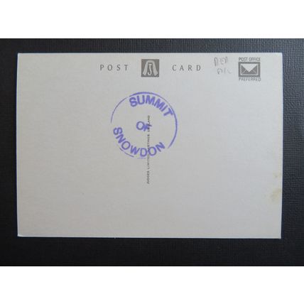 Loco Padarn at Llanberis, Snowdon Mountain Railway, Summit Handstamp Postcard#21