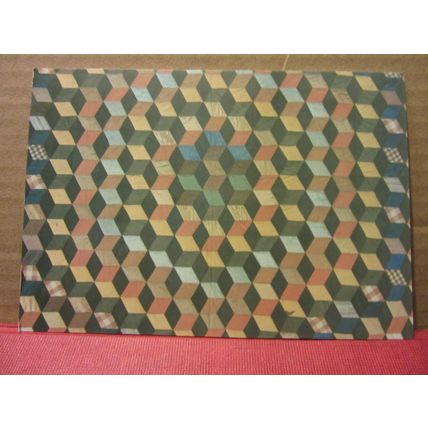 blocks quilt, AMERICAN MUSEUM, CLAVERTON MANOR, BATH. SOMERSET unused postcard /