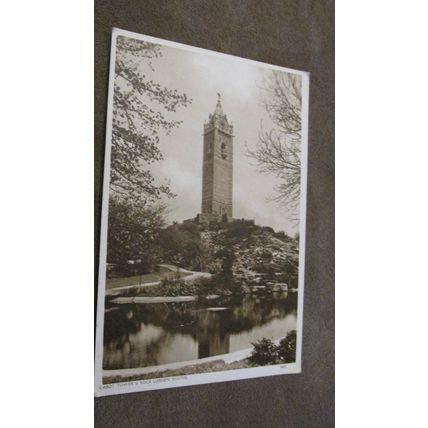 Postcard - Cabot Tower & Rock Garden - Bristol
