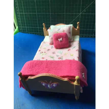 Pink Handmade Nursery Set 1:12th Dolls House Miniature