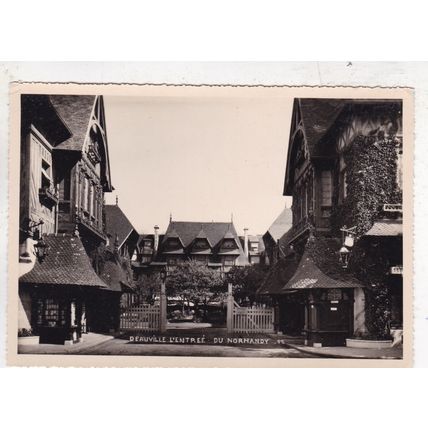 Deauville L'Entree du Normandy France Postcard unused VGC