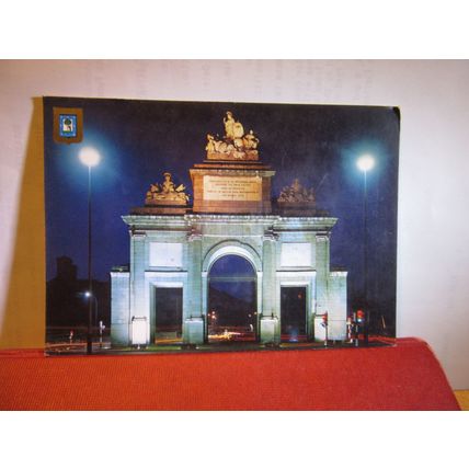 TOLEDO DOOR, MADRID...used postcard. 1983 postmark #