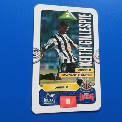 Subbuteo Squads Keith Gillespie Newcsastle United 1996/97 RC