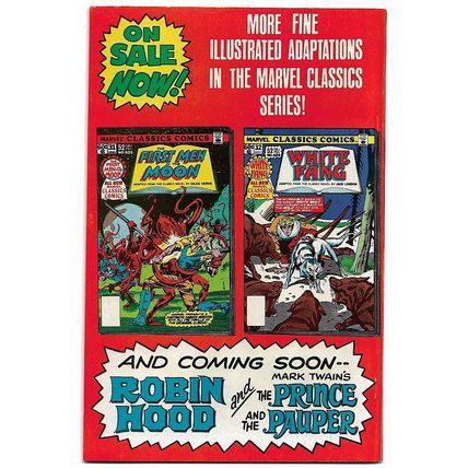 Marvel Classics Comics #32 (1977) *Marvel Comics / White Fang / Jack London*