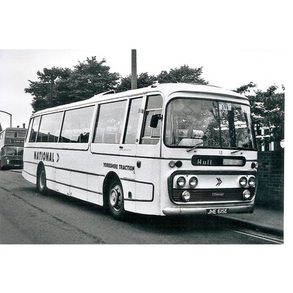 Black & White Photograph of Yorkshire Traction Co. Ltd. - JHE 615E