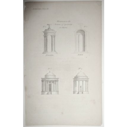 1786 Architecture Plate IX - from The Artist's Repository