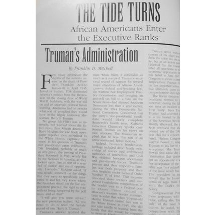 American Visions, Feb/March 1995 - The Untold Story Of Blacks In The White House