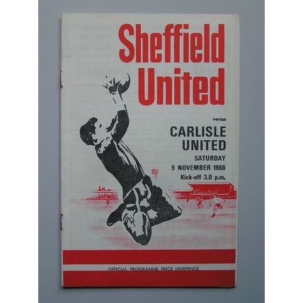 SHEFFIELD UNITED v CARLISLE UNITED Div2 09/11/1968