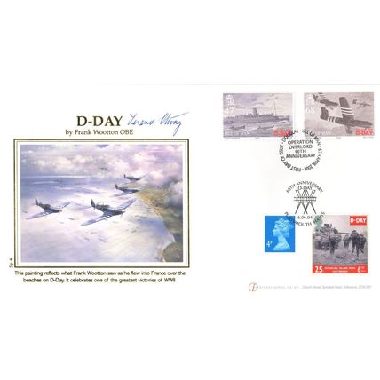 Lt Col Terence Otway D-Day Frank Wootton Painting WW2 Hand Signed FDC