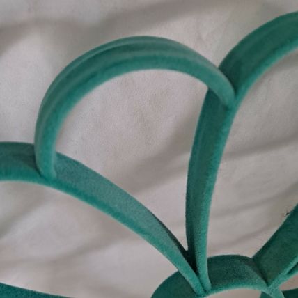 TEAL FLOWER SCARF HANGER Belt Tie Velvet Holder Closet Organizer Storage Necktie