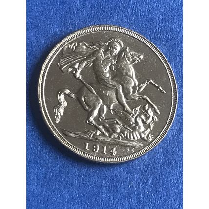 1914 Sovereign George and dragon Gold plated