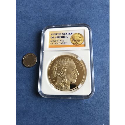 Limited Edition 2024 Non-Currency Coin Liberty Indian Commemorative Gold Plated