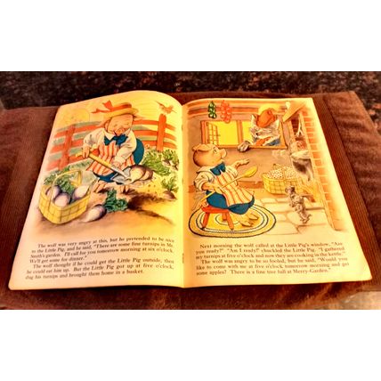 Children's Book The Three Little Pigs By Merrill Publishing Co # 3434 1939