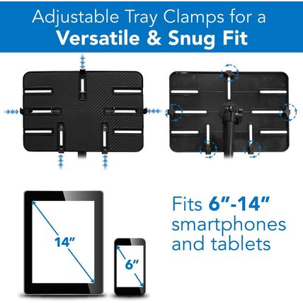 Mount-It! Tablet Pole Mount | Universal Full Motion Holder for Ipad, Phone or Ta