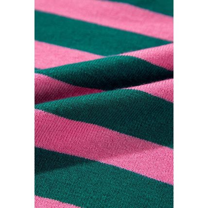 Green Collared Quarter Zipper Oversized Sweater